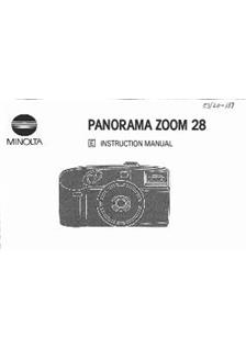 Minolta Panorama Zoom 28 manual. Camera Instructions.